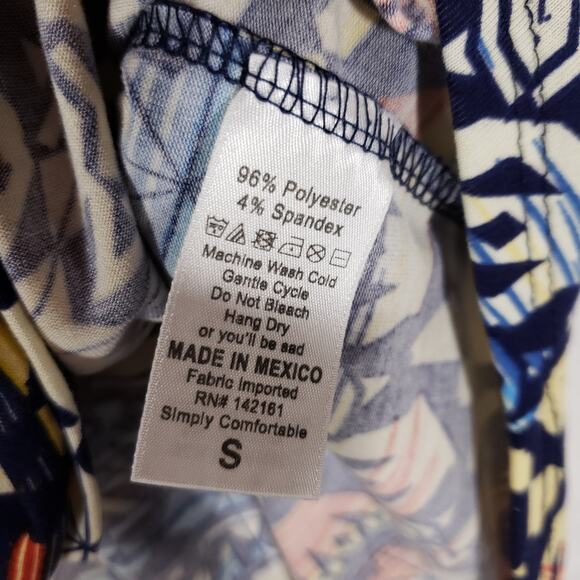 LuLaRoe Shirt Womens Small Multicolor Geometric Hi Low Hem Pullover Tunic Top - Picture 6 of 6